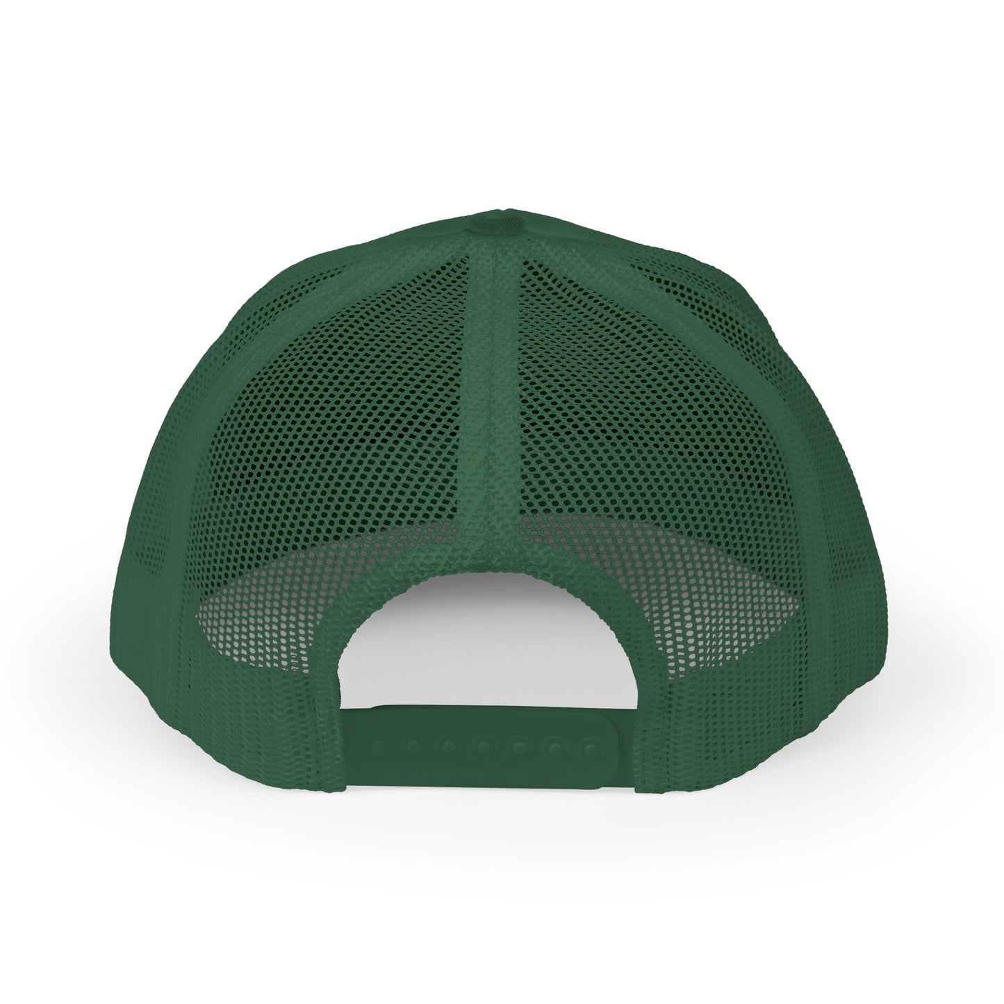 'Iwa Trucker Hat - Black Stitching on Evergreen