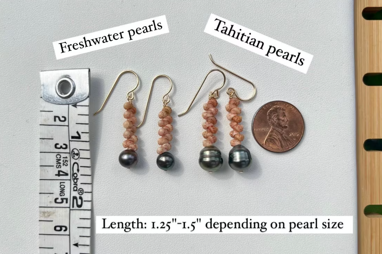 Mini Kauai Kahelelani Pearl Earrings