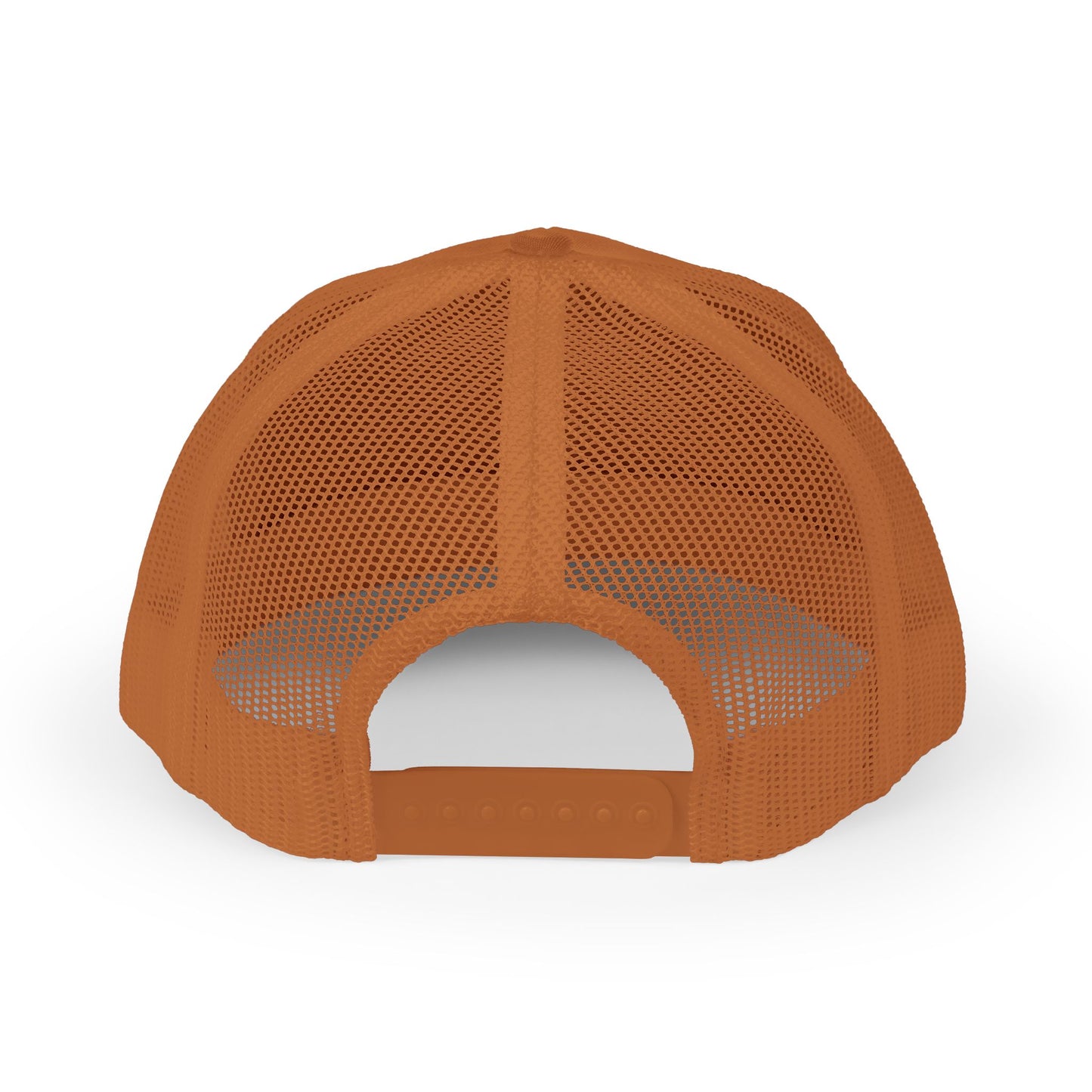 'Iwa Trucker Hat - Black Stitching on Caramel