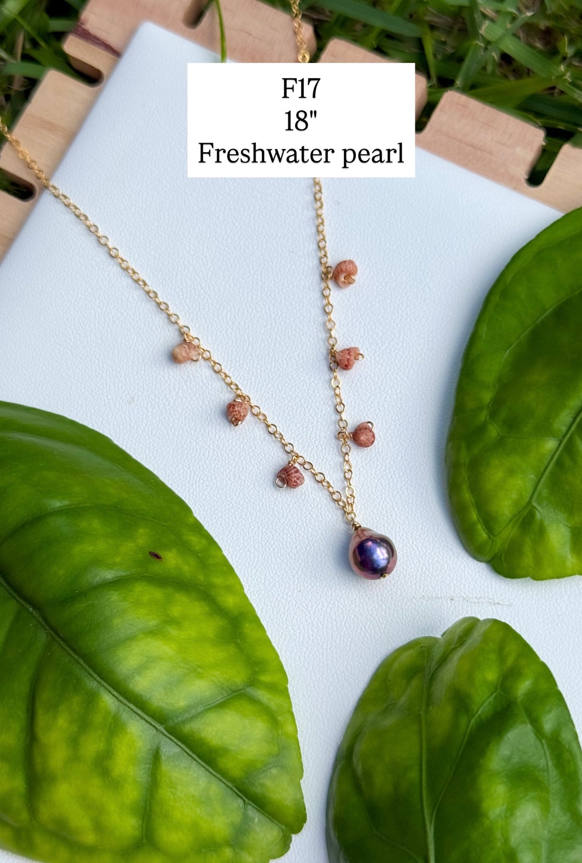 Kauai Kahelelani and Pearl Droplet Necklace