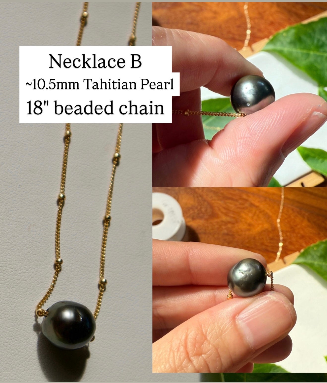 Edison Pearl Floating Necklace *FLAWED*