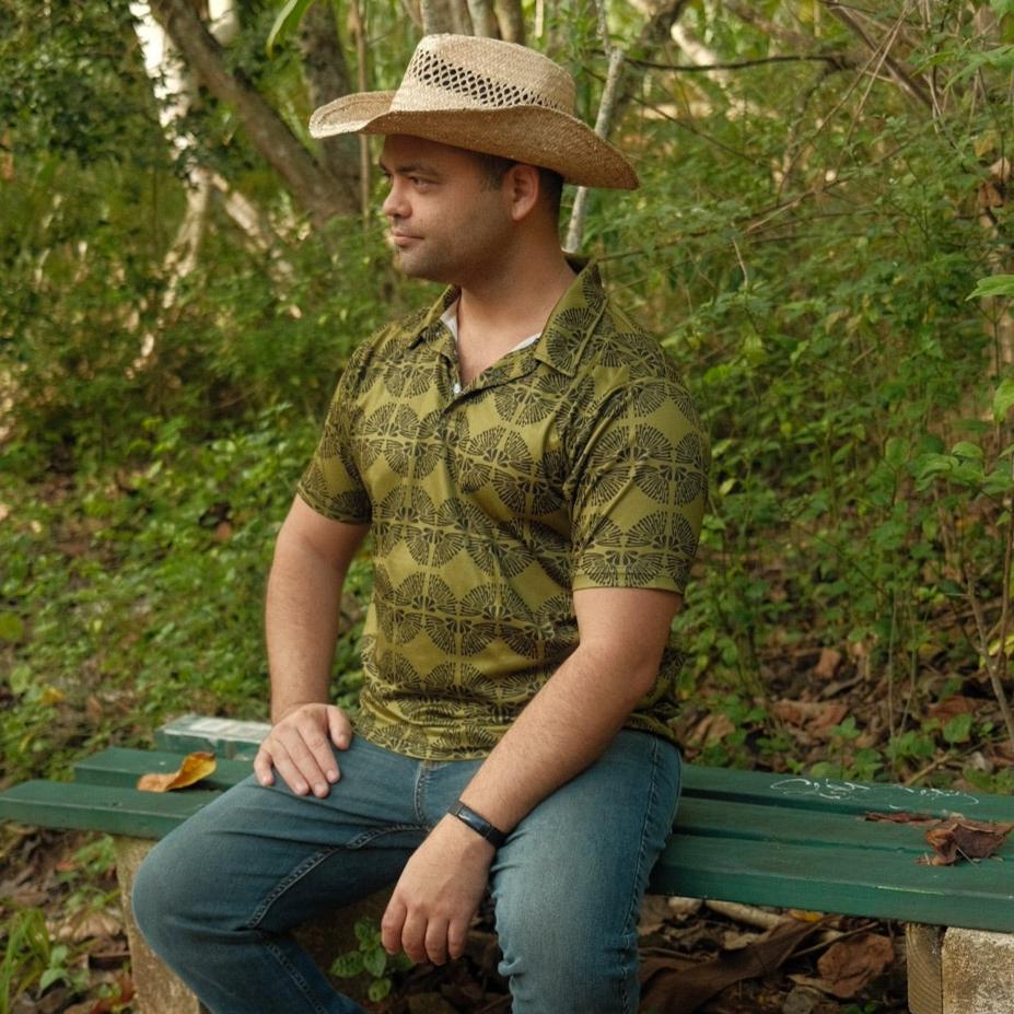 'Ōhi'a Polo in Green - Ready to Ship