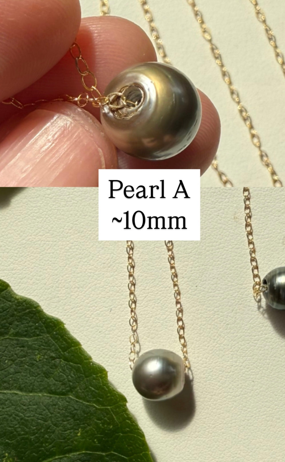 Floating Tahitian Pearl Necklace *FLAWED*