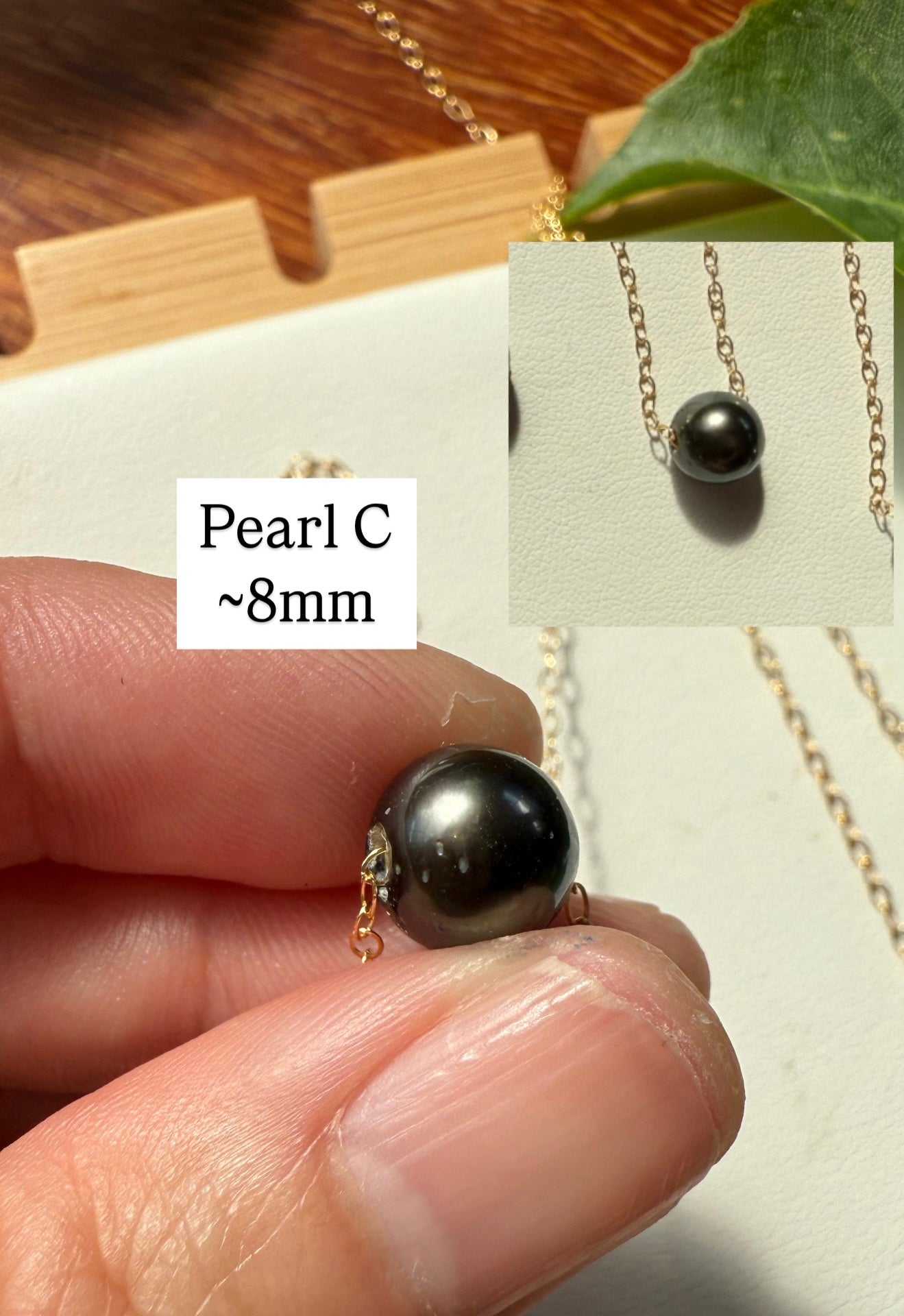 Floating Tahitian Pearl Necklace *FLAWED*