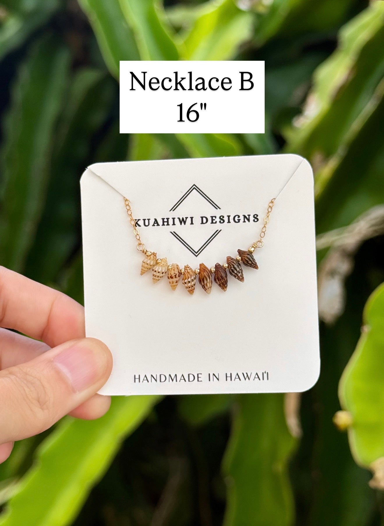 Oʻahu Laiki Shell Necklace