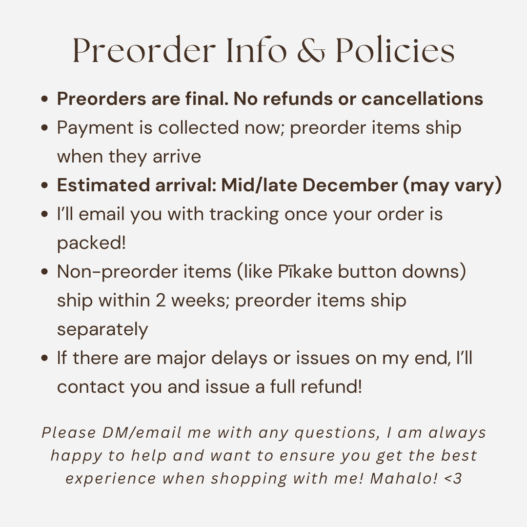Pikake Pareu PRE-ORDER