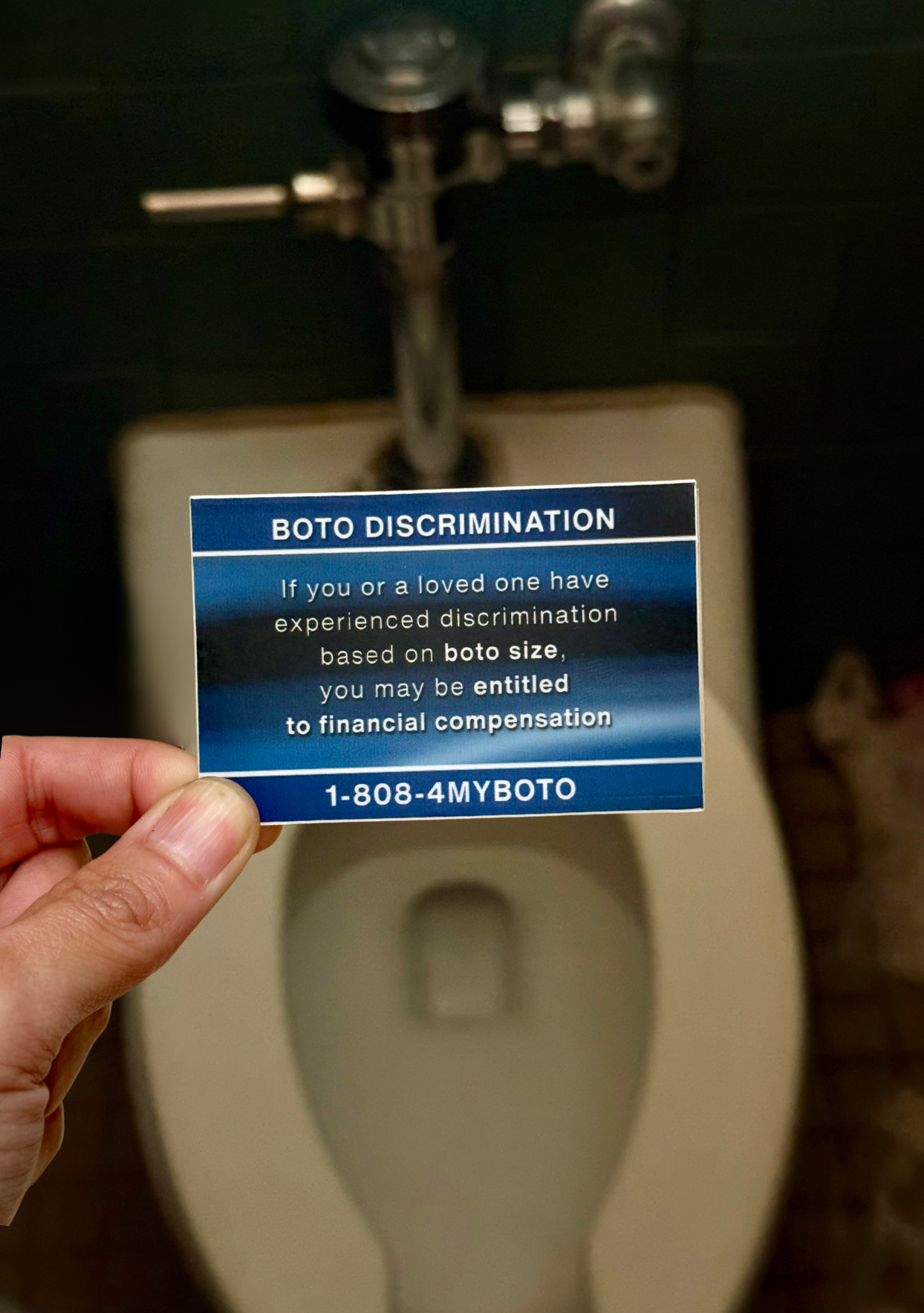 BOTO DISCRIMINATION STICKER