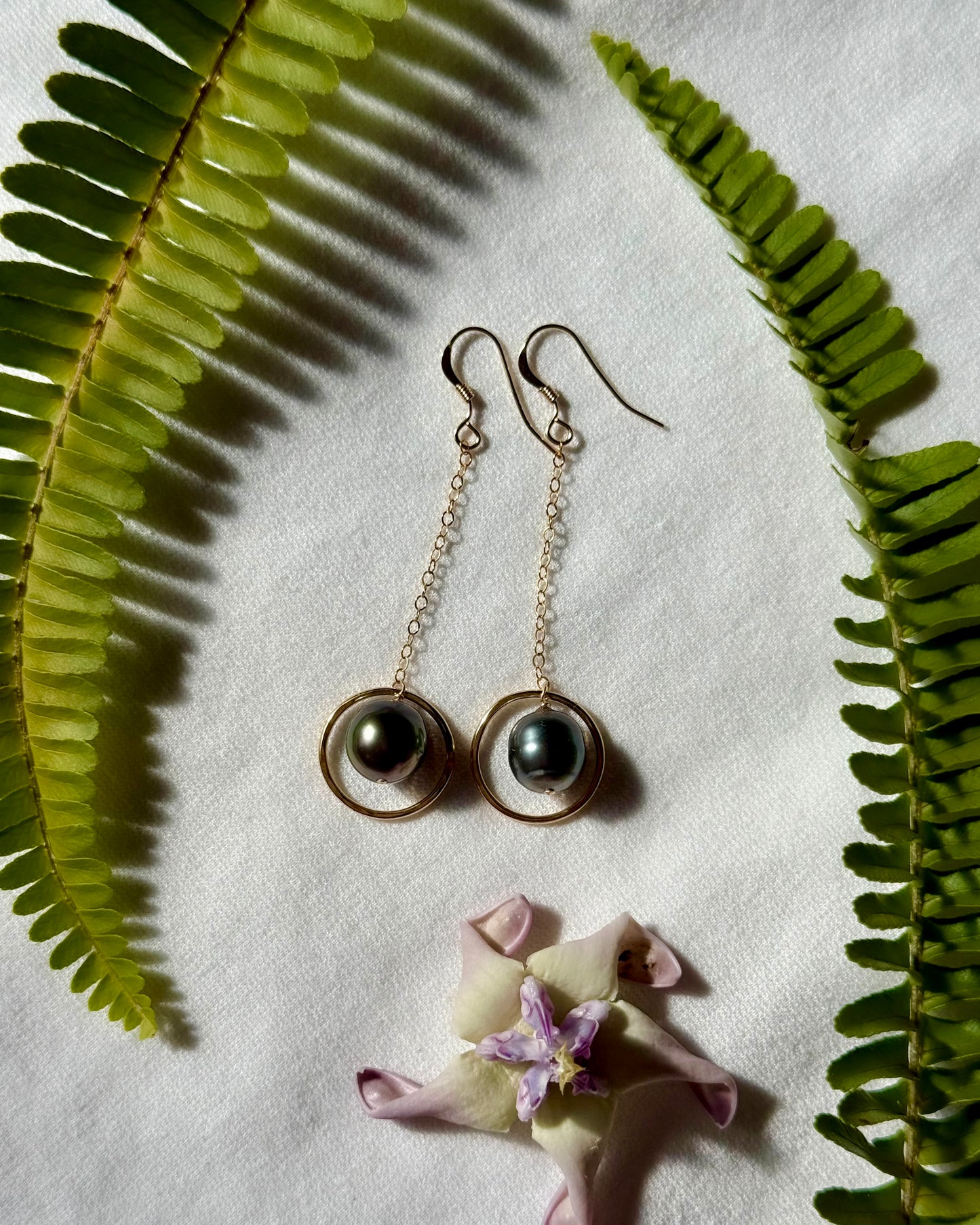Pearl Hoop Earrings