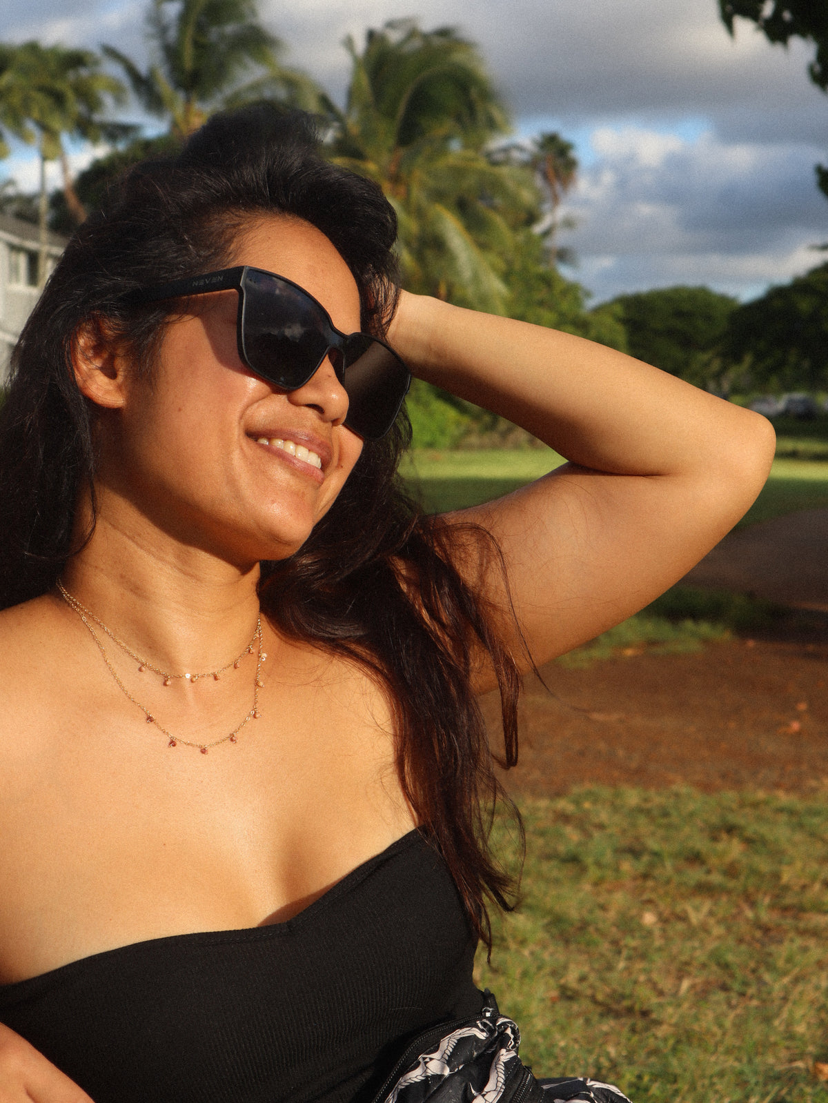 Ombre Kahelelani Droplet Necklace