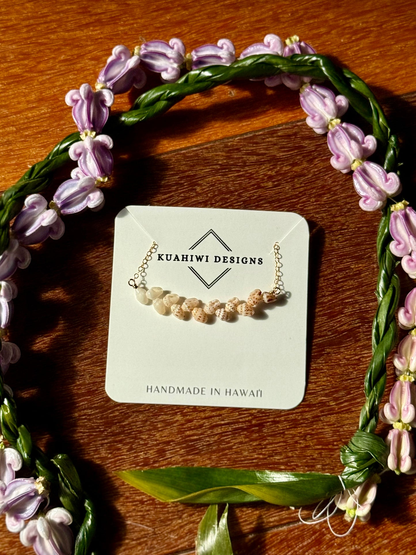 Niihau Momi Shell Necklace