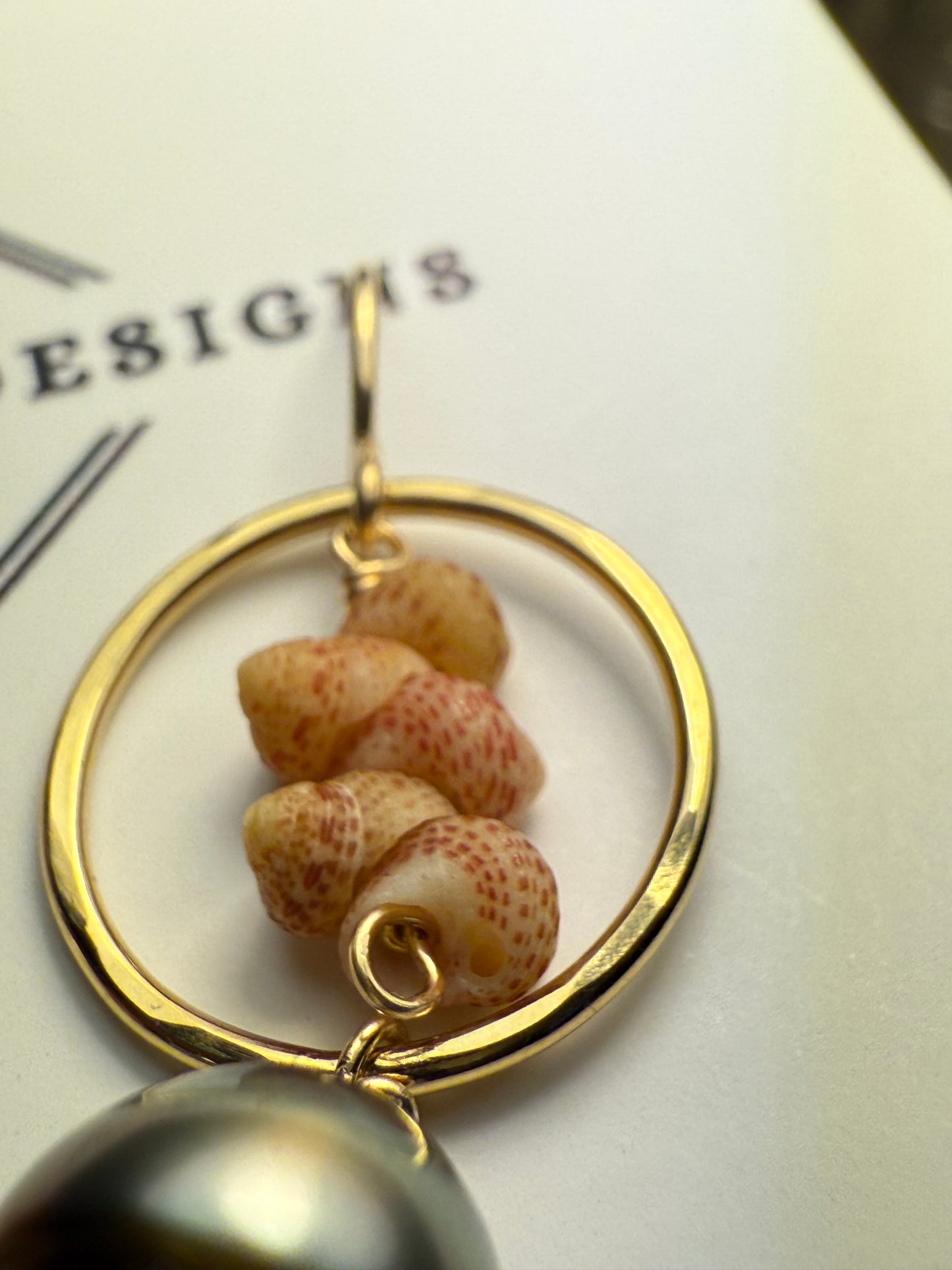 Flawed Kauai Kahelelani and Tahitian Pearl Earrings - Kala Mai Sale Item