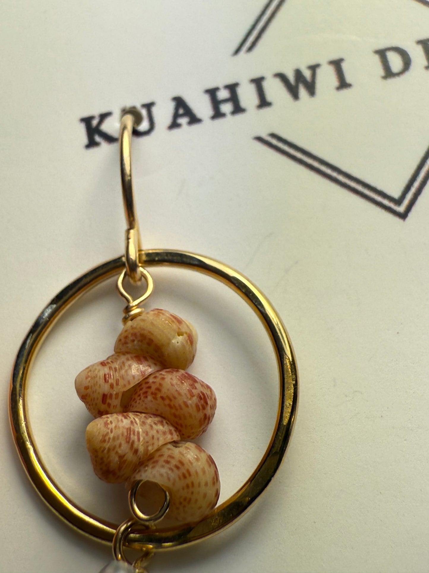 Flawed Kauai Kahelelani and Tahitian Pearl Earrings - Kala Mai Sale Item