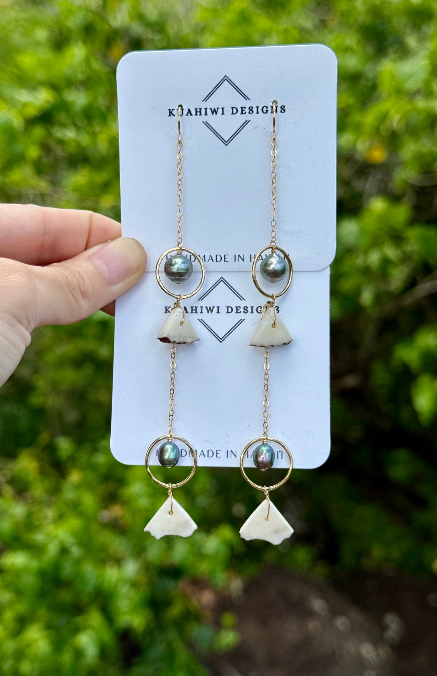 Triangle-cut Mini Antler Hoops