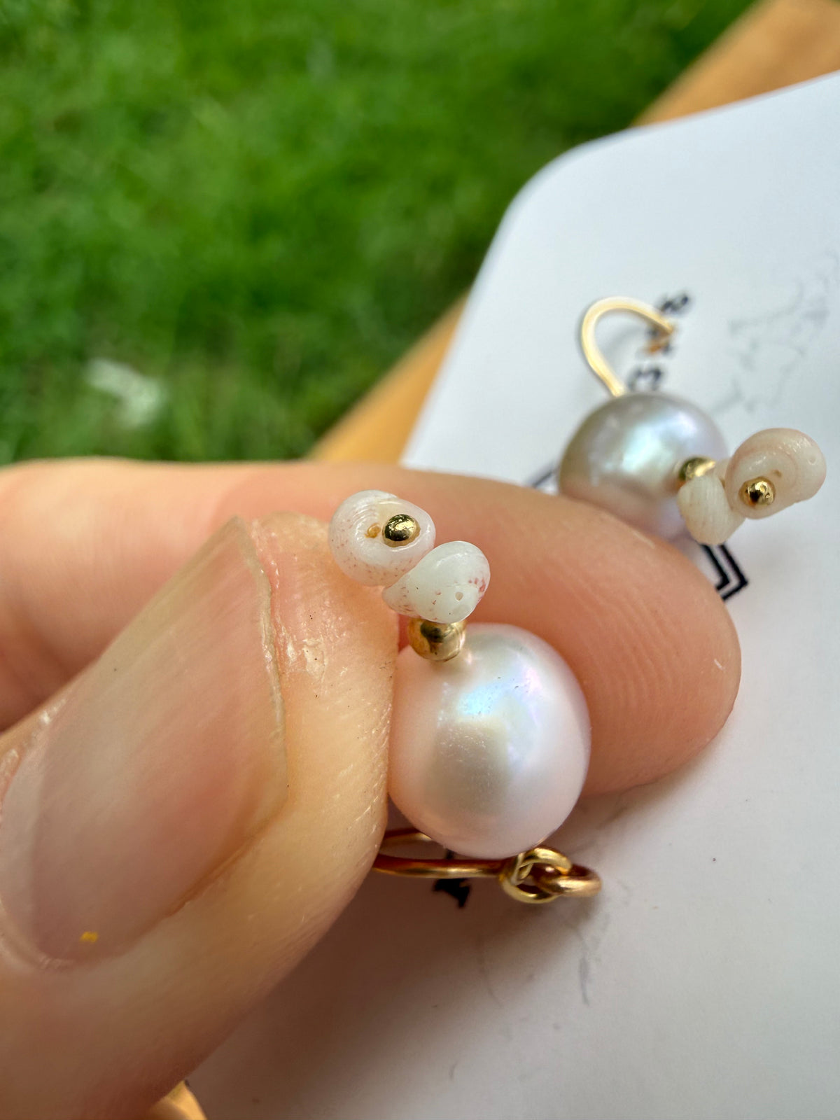 Flawed Pearl and Ni'ihau Kahelelani Earrings - Kala Mai Sale Item