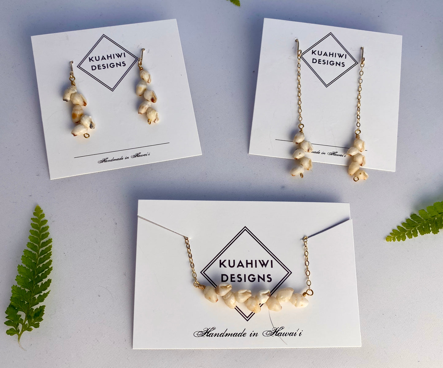 Niihau Momi Shell Earrings