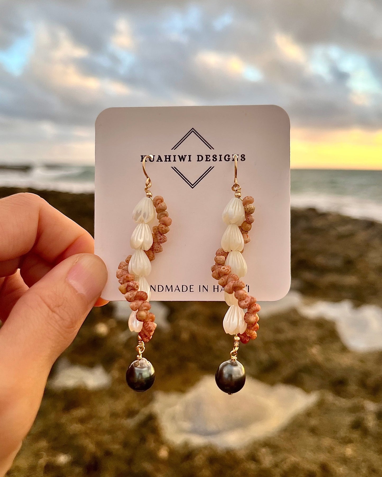Kauai Kahelelani & Pikake Wili Earrings