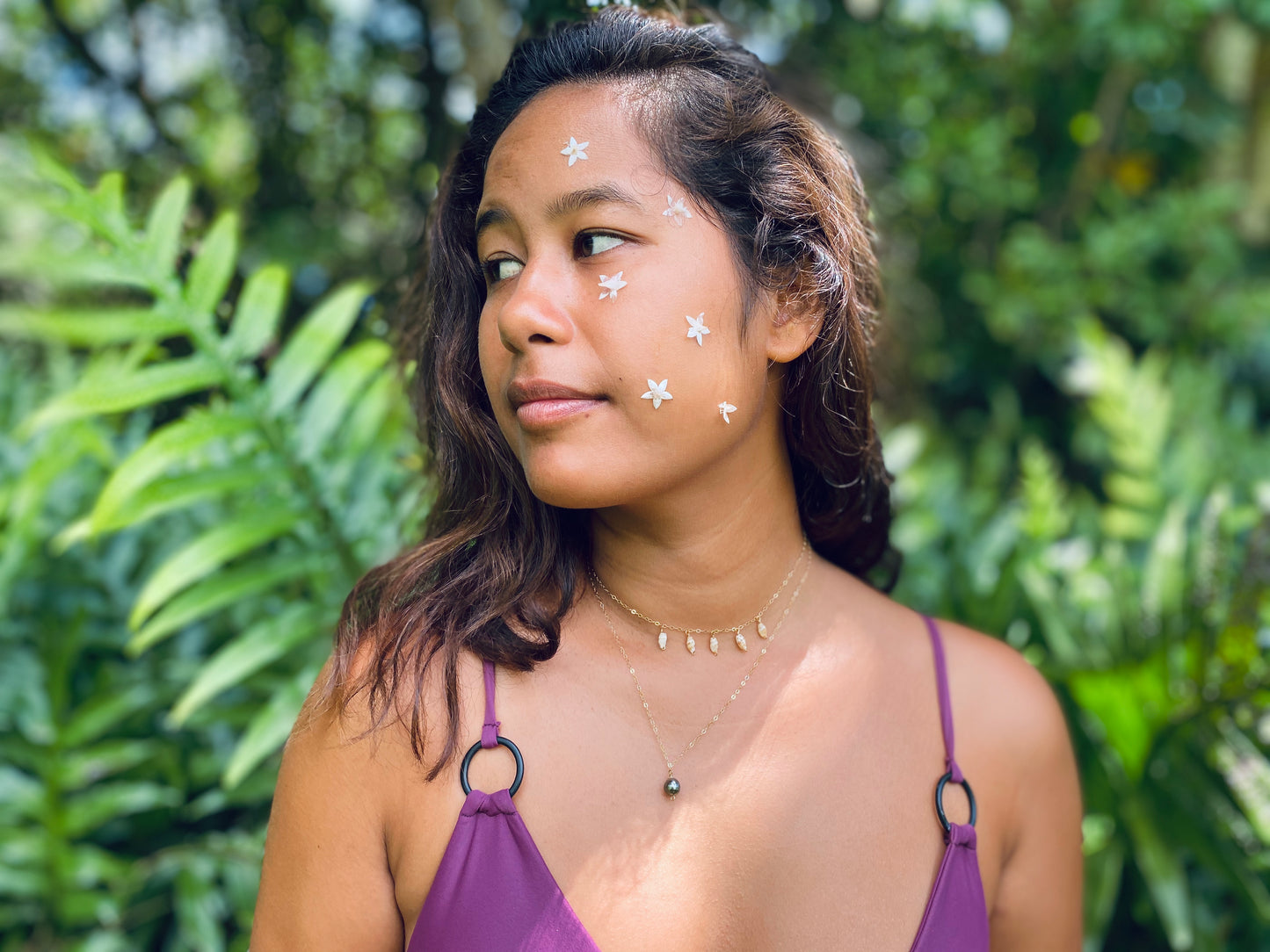 Niihau Laiki Droplet Necklace
