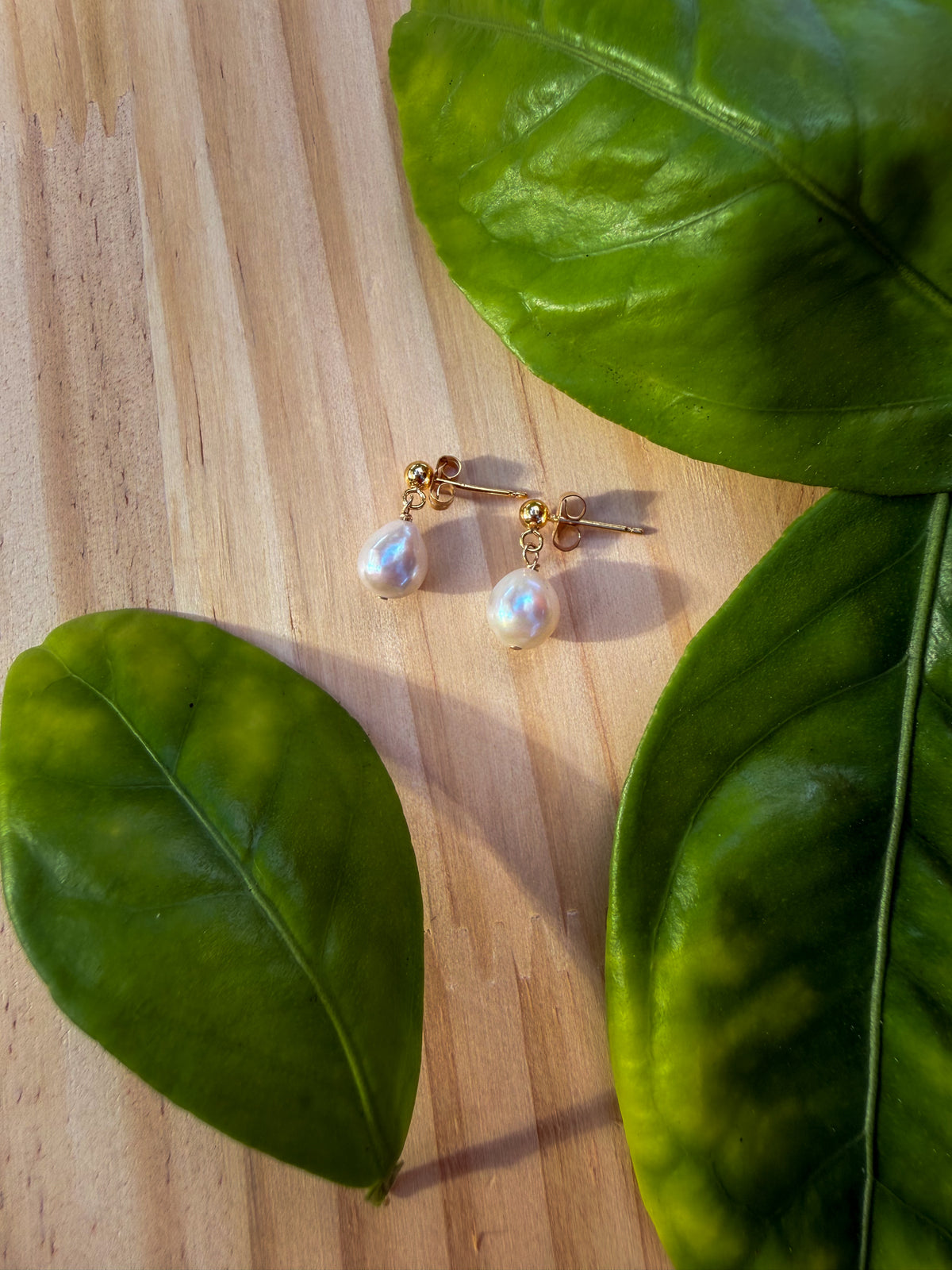 White Pearl Studs