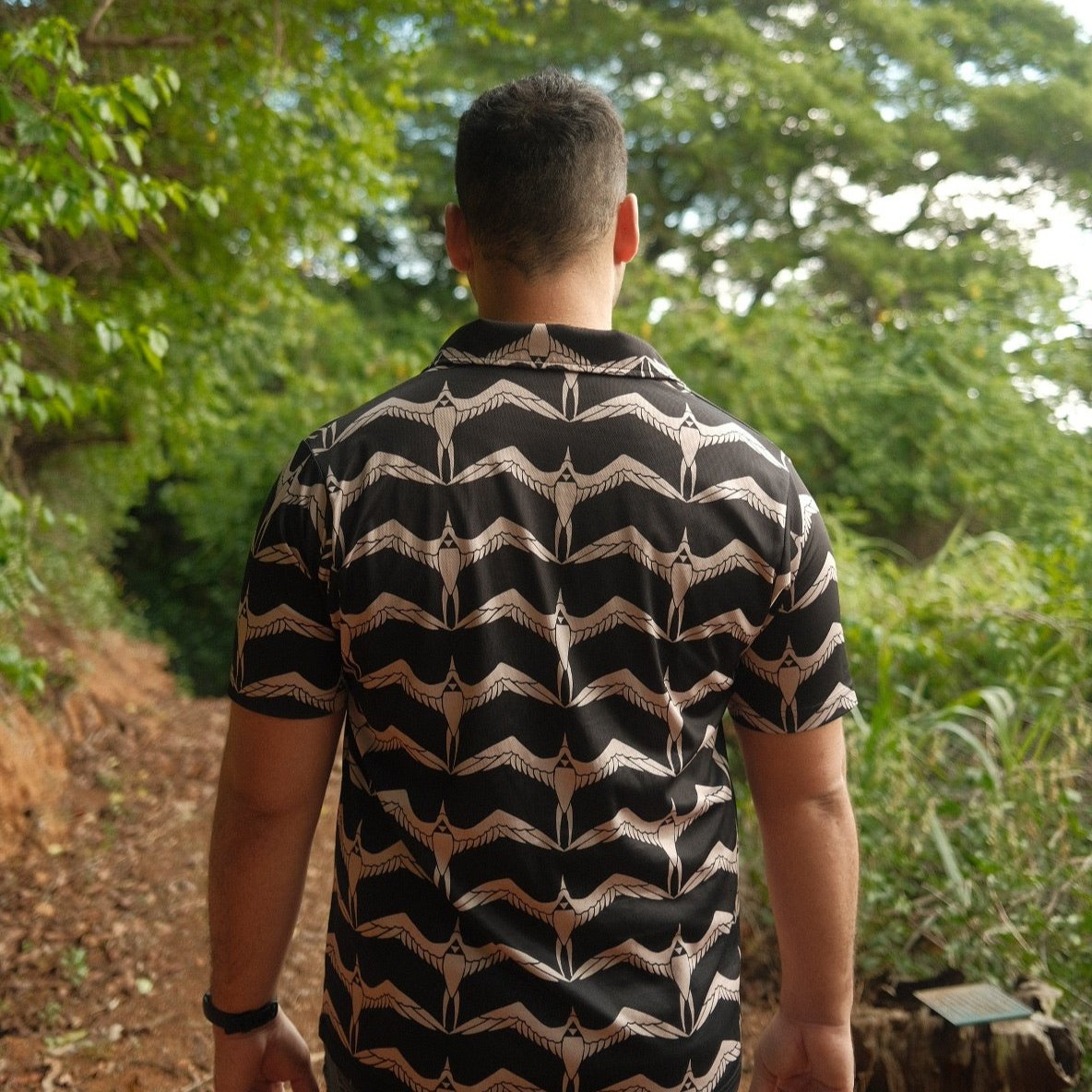 ʻIwa Polo in Black - Ready to Ship