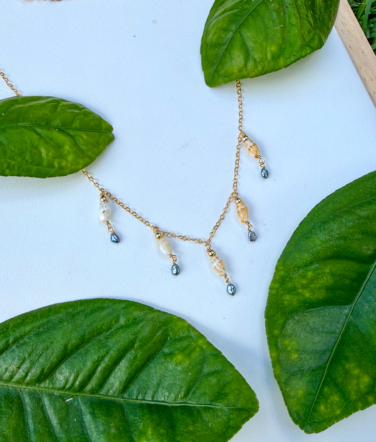 Niihau Laiki Mini Pearl Necklace
