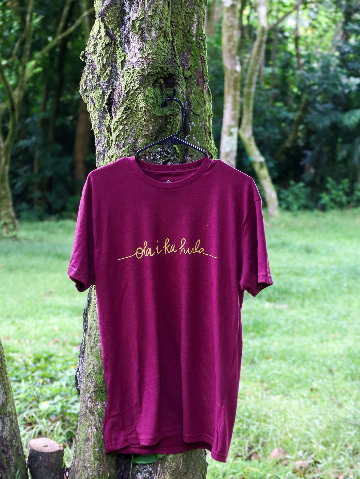 Hula Tee in Maroon