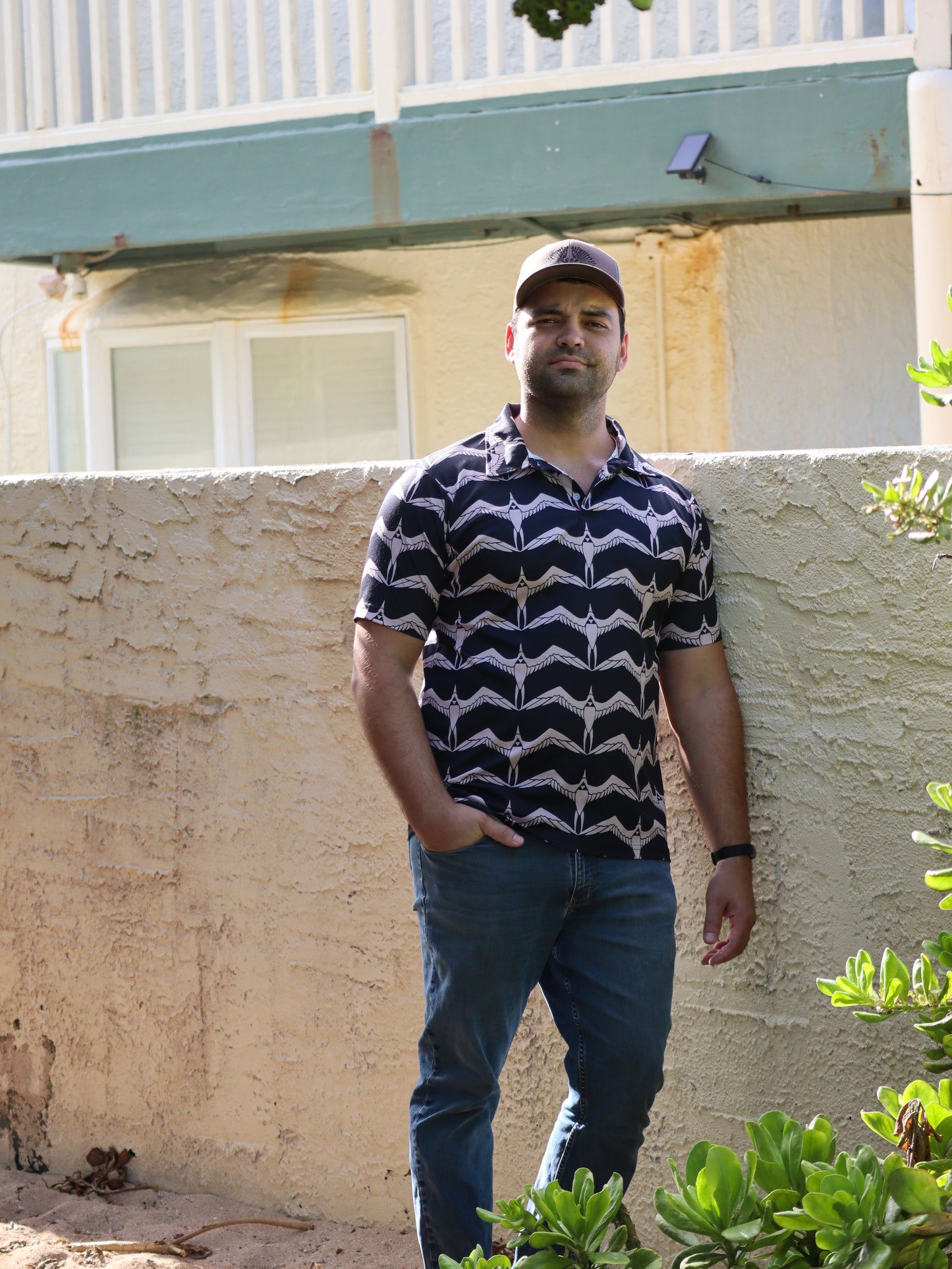 ʻIwa Polo in Black - Ready to Ship