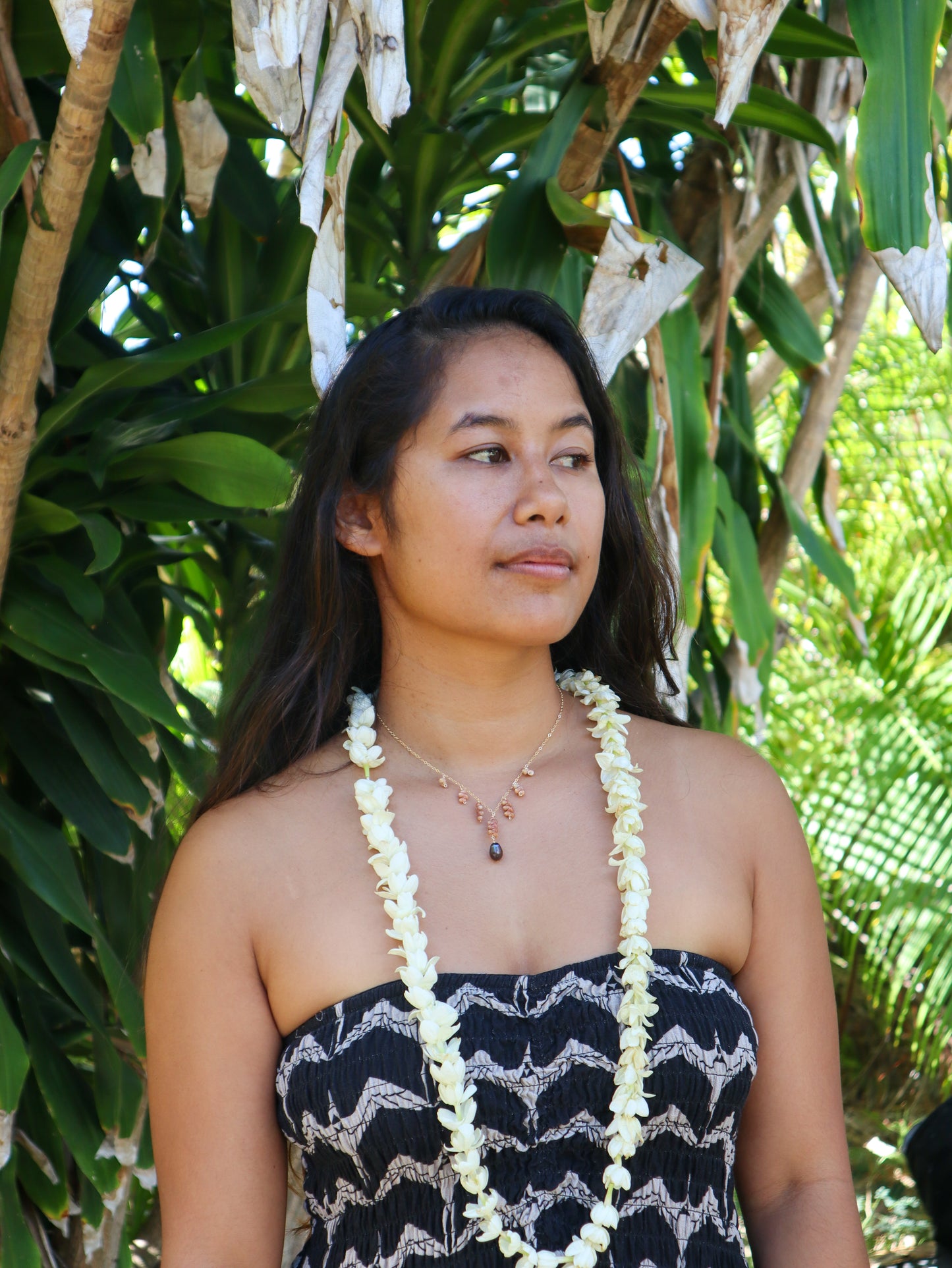 Kauai Kahelelani and Pearl Necklace