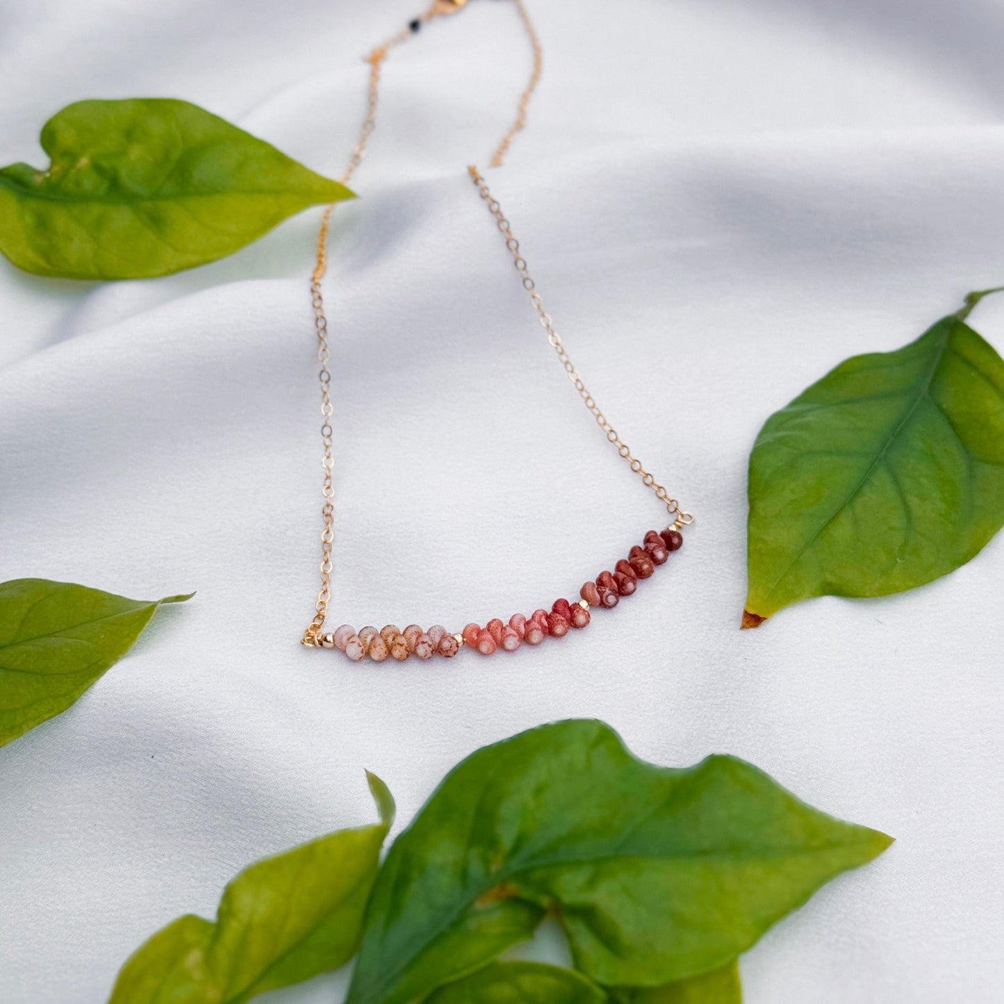 XL Ombré Niihau Kahelelani Curved Necklace