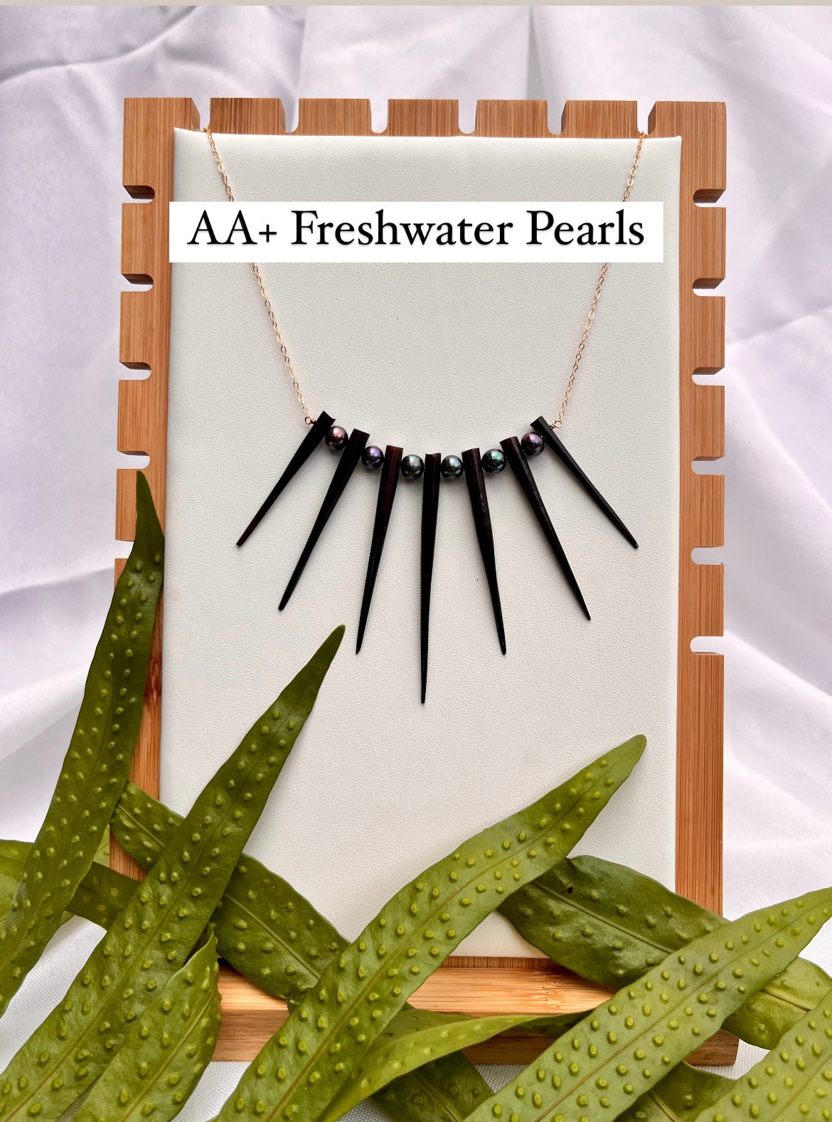 Black Porcupine Quill Necklace