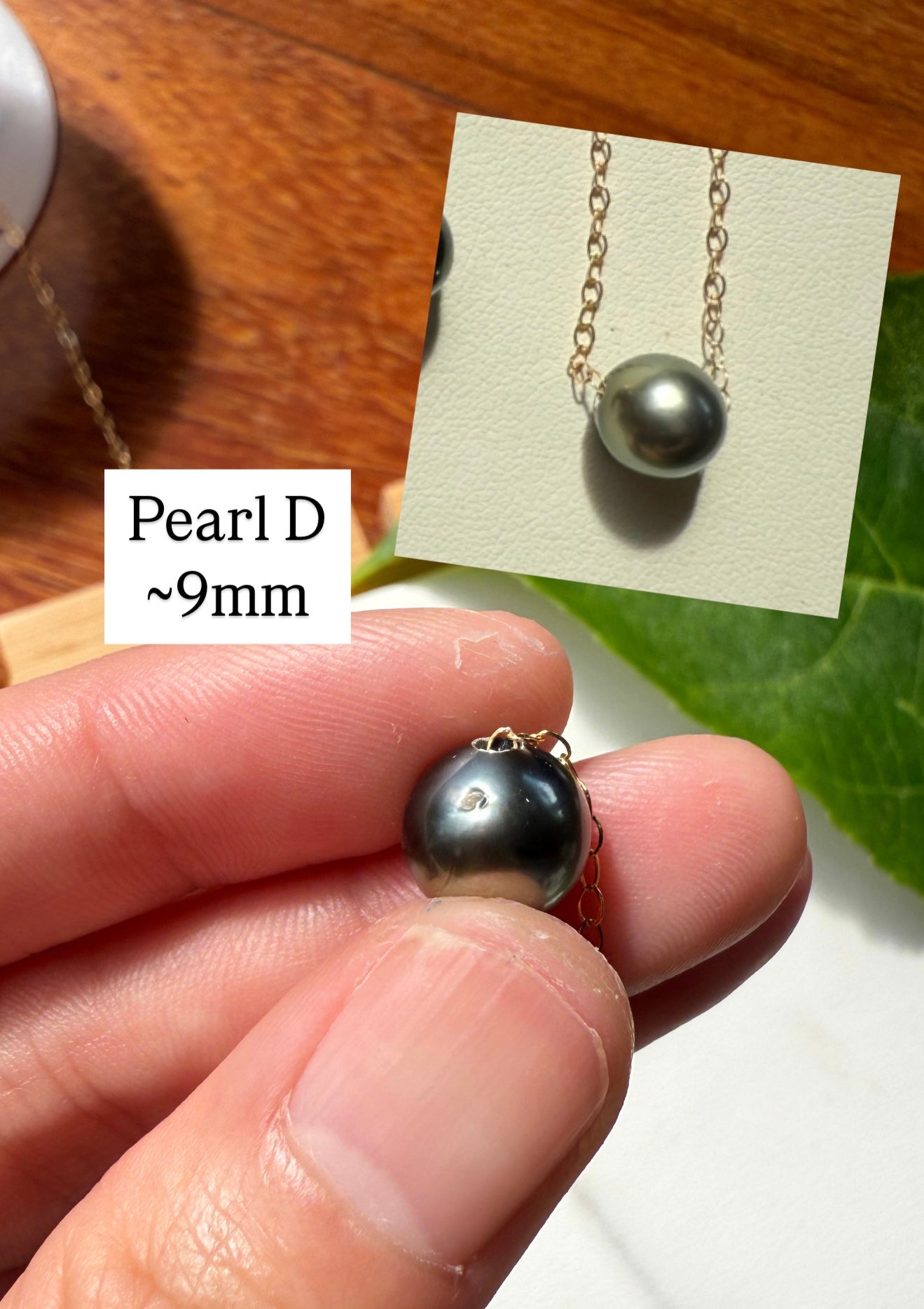 Floating Tahitian Pearl Necklace *FLAWED*