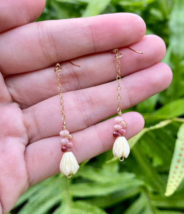 Ombré Kahelelani and Pikake Earrings