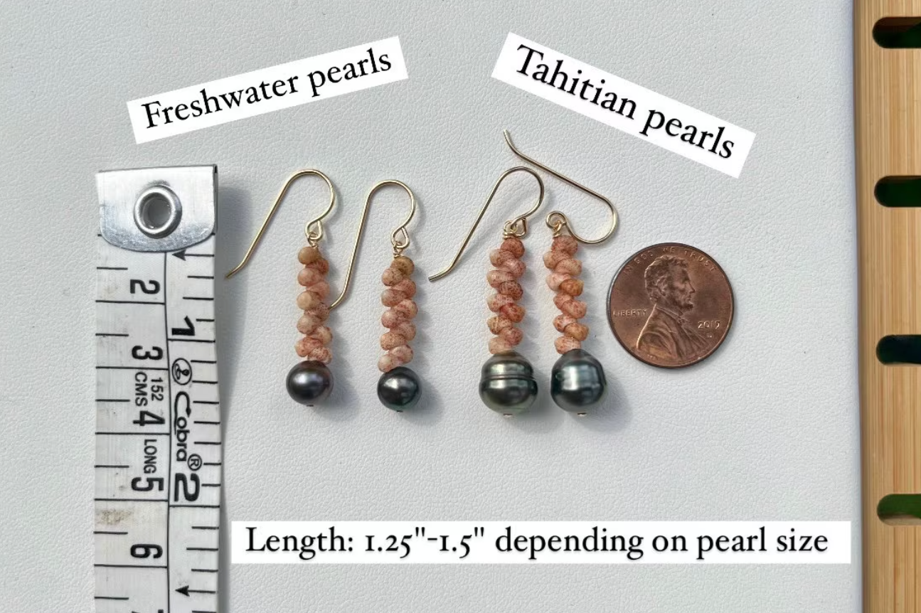 Mini Kahelelani Pearl Earrings