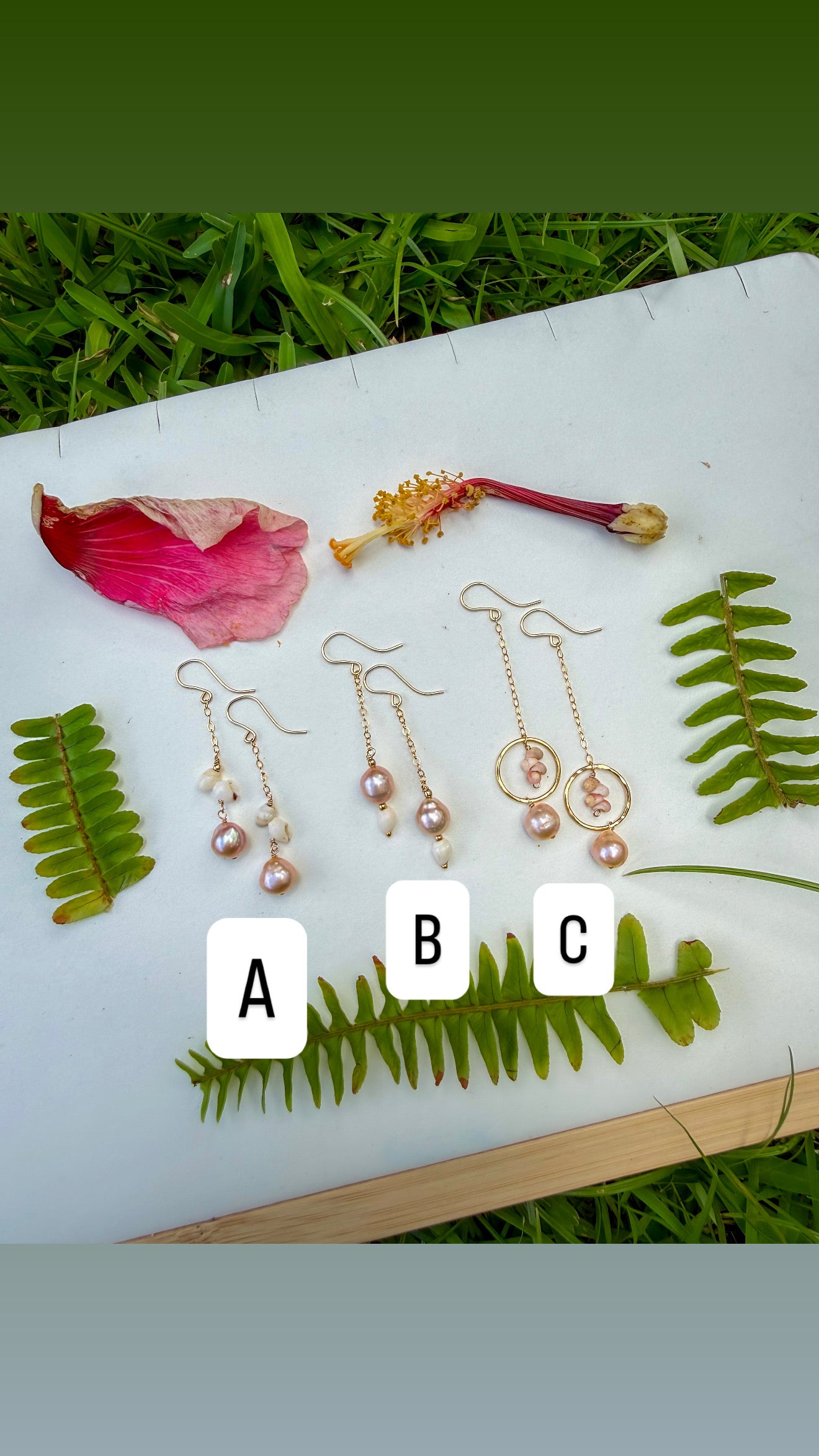 Flawed Pearl and Ni'ihau Shell Earrings - Kala Mai Sale Item