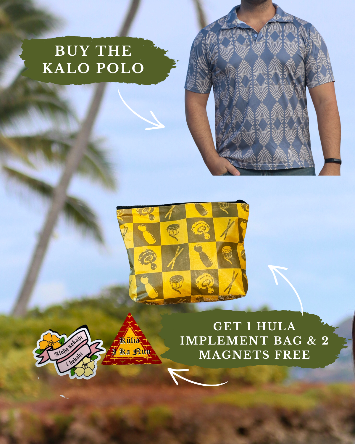 Buy 1 Kalo Polo, Get 1 Bag & 2 Magnets FREE