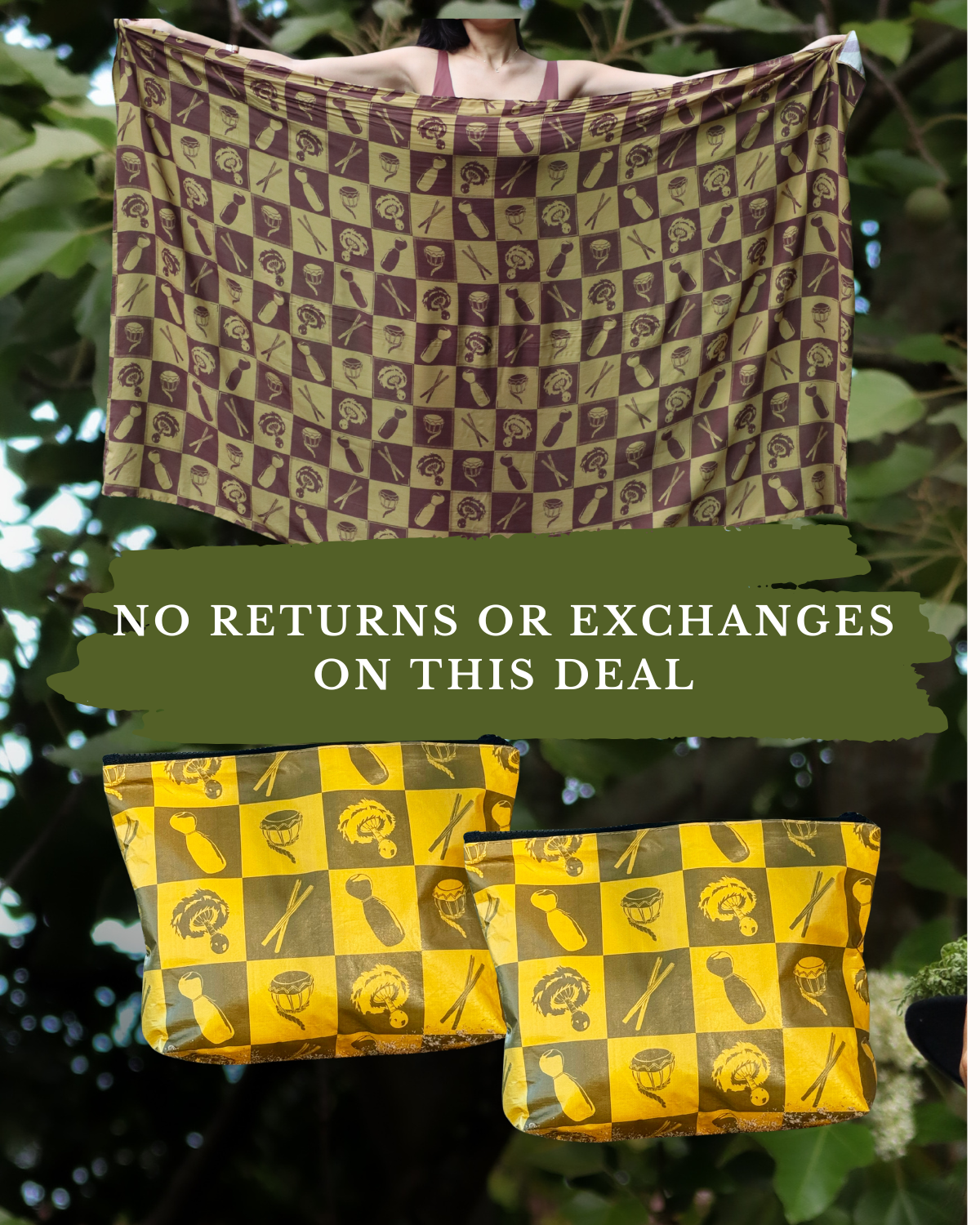 Buy 1 Implement Pareu, Get 2 Matching Bags FREE