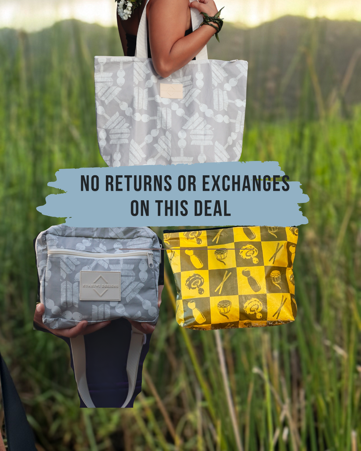 Buy 1 UliUli Tote, Get a Fanny & Cosmetic Bag FREE