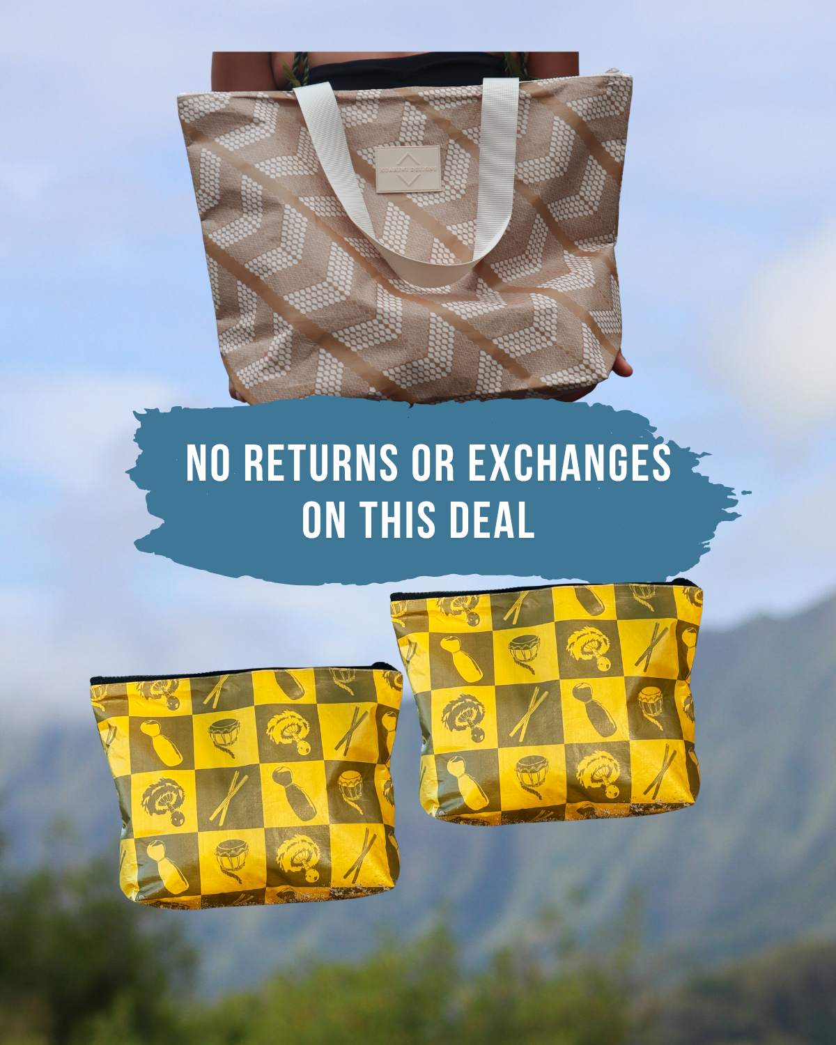 Buy 1 Momi Tote, Get 2 Cosmetic Bags FREE