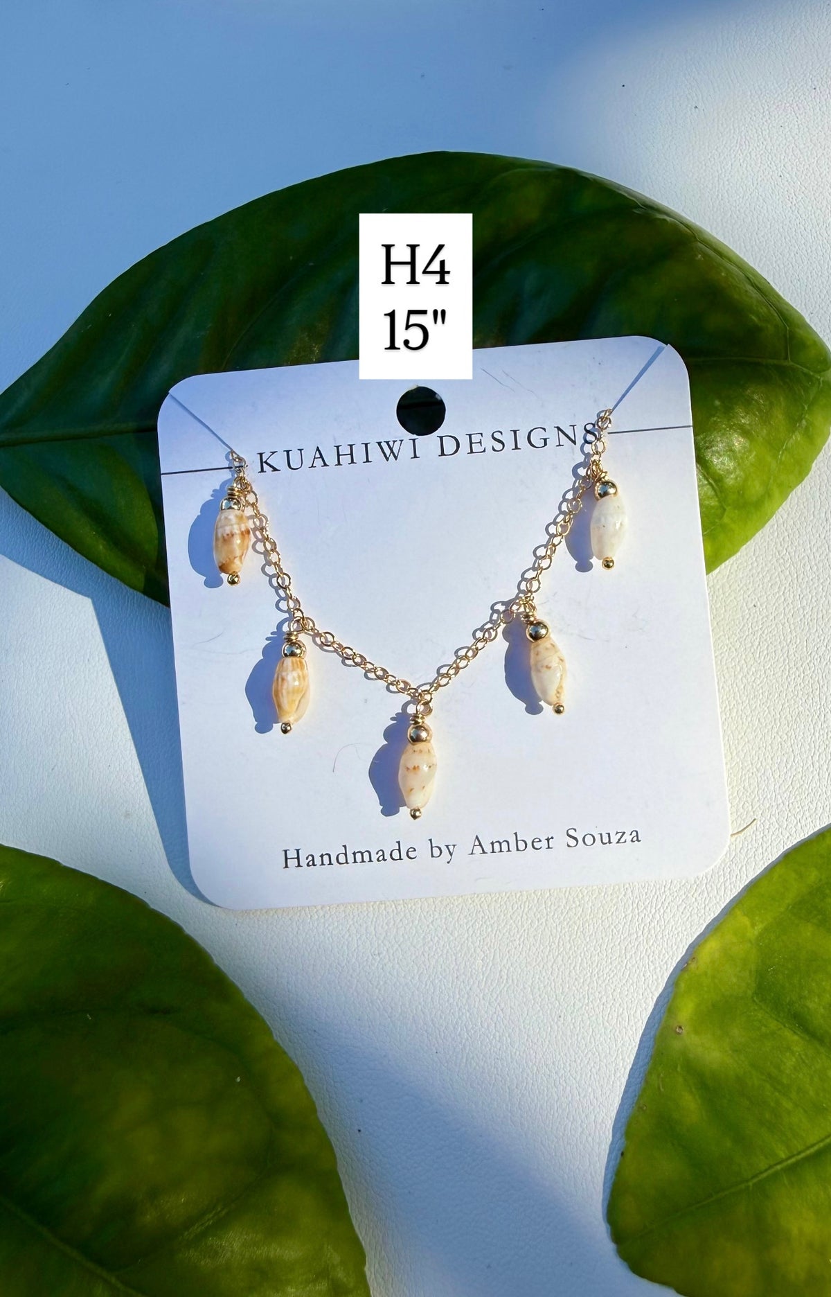 Niihau Laiki Droplet Necklace