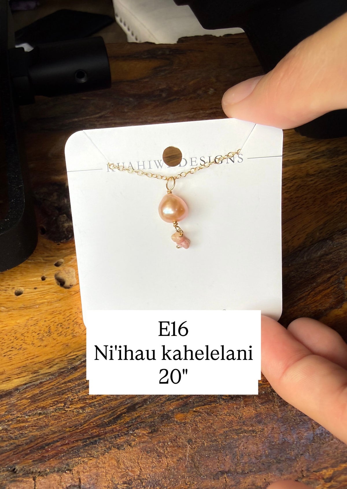 Niihau Kahelelani and Edison Pearl Necklace