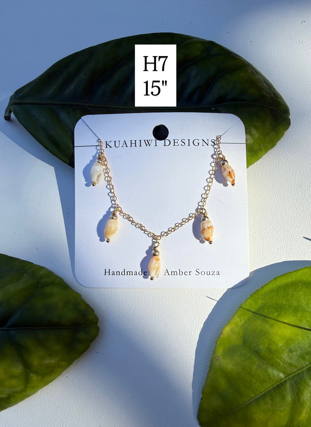 Niihau Laiki Droplet Necklace