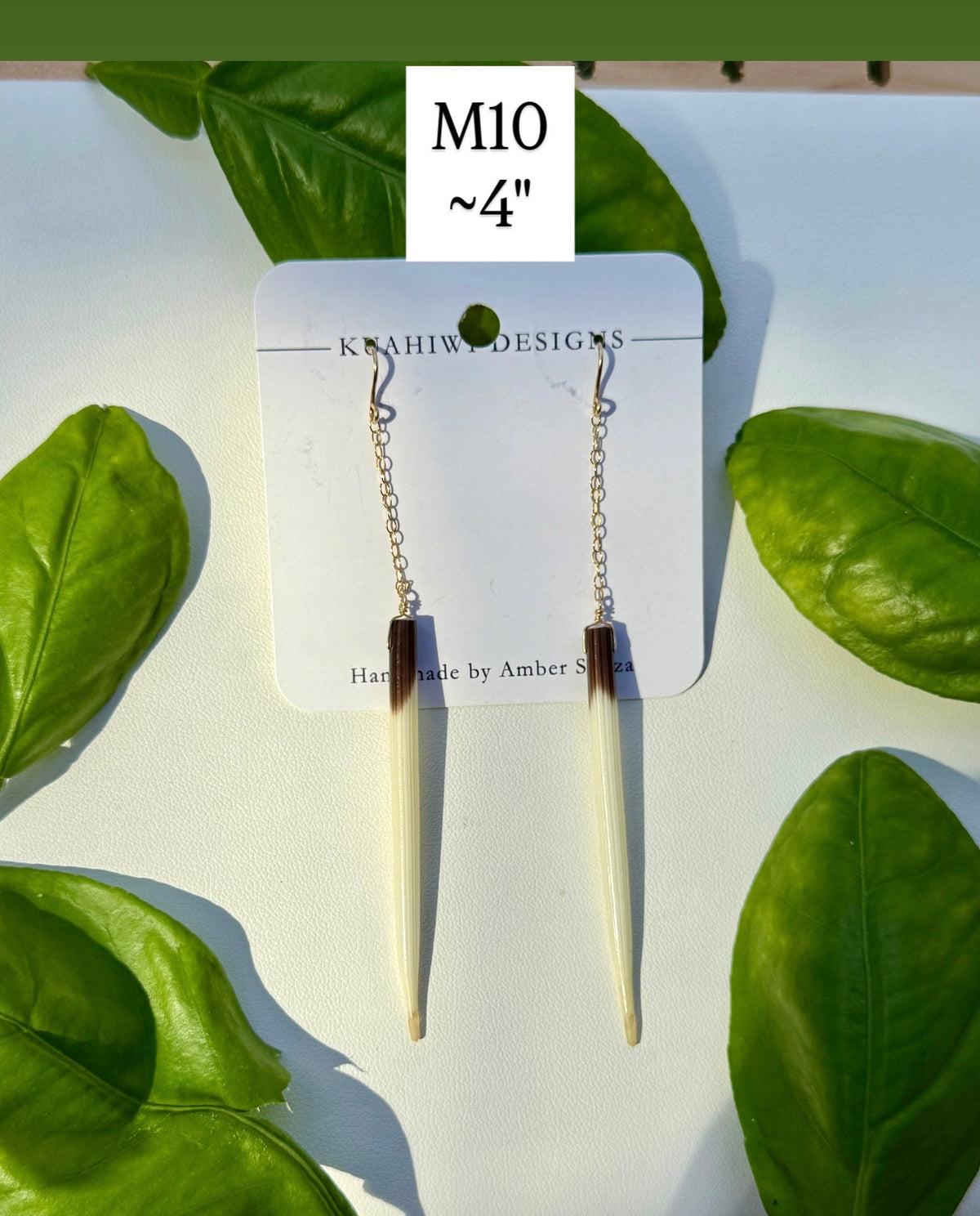 Porcupine Quill Drop Earrings