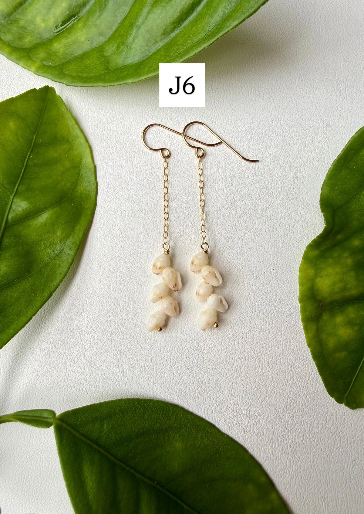 Niihau Momi Shell Earrings