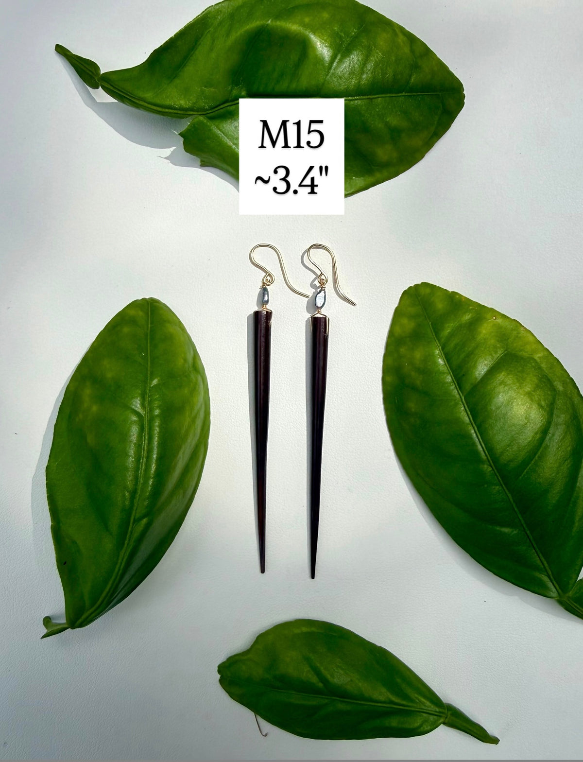 Porcupine Quill and Pearl Earrings