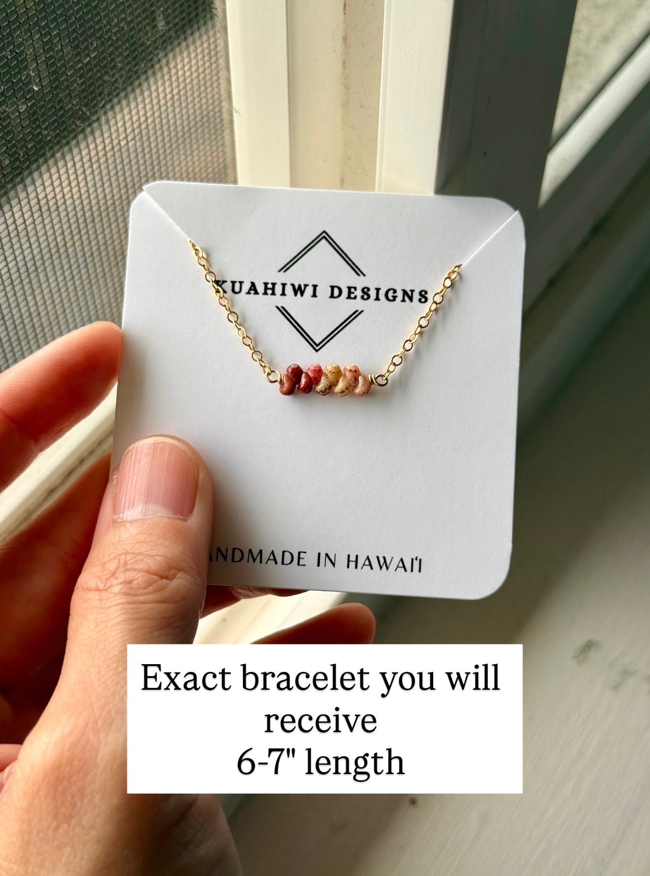 6-7" Ombré Niihau Kahelelani Adjustable Bracelet
