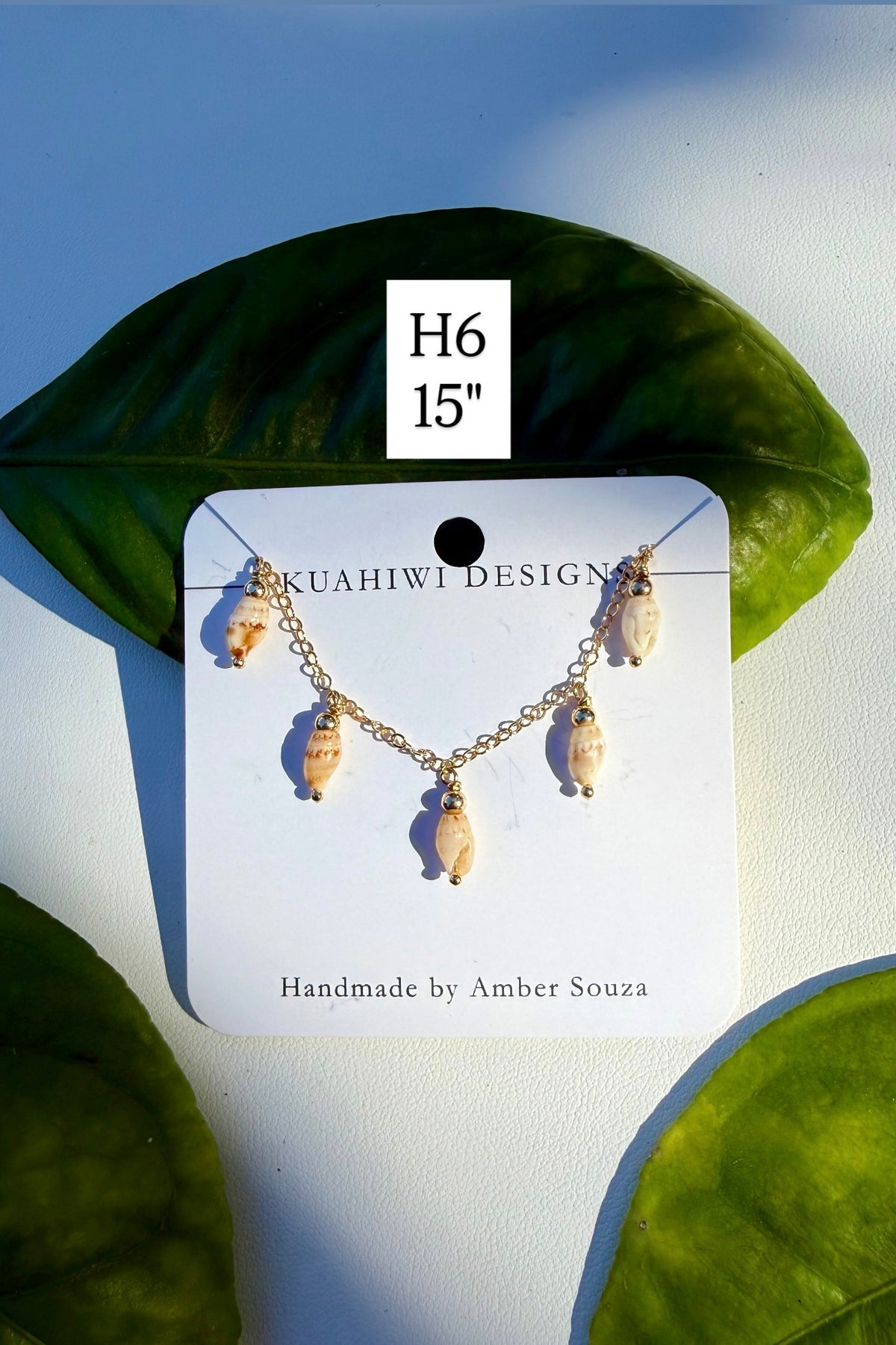 Niihau Laiki Droplet Necklace