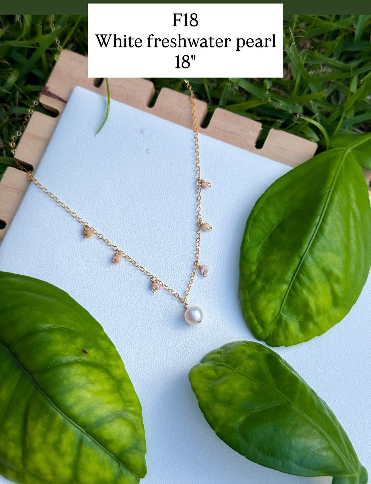 Kauai Kahelelani and Pearl Droplet Necklace