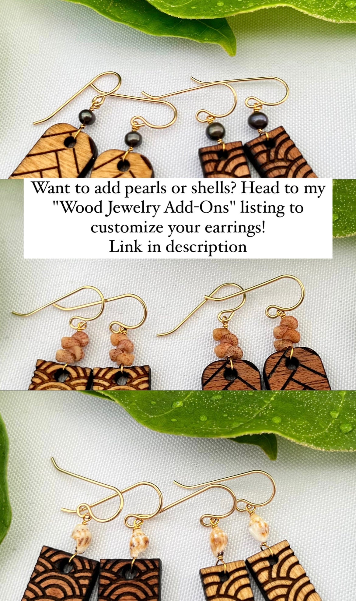 ʻIwa Wood Earrings