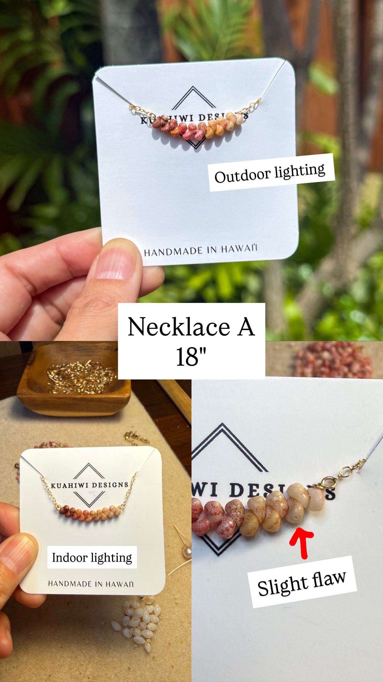 Ombre Kauai Kahelelani Necklace