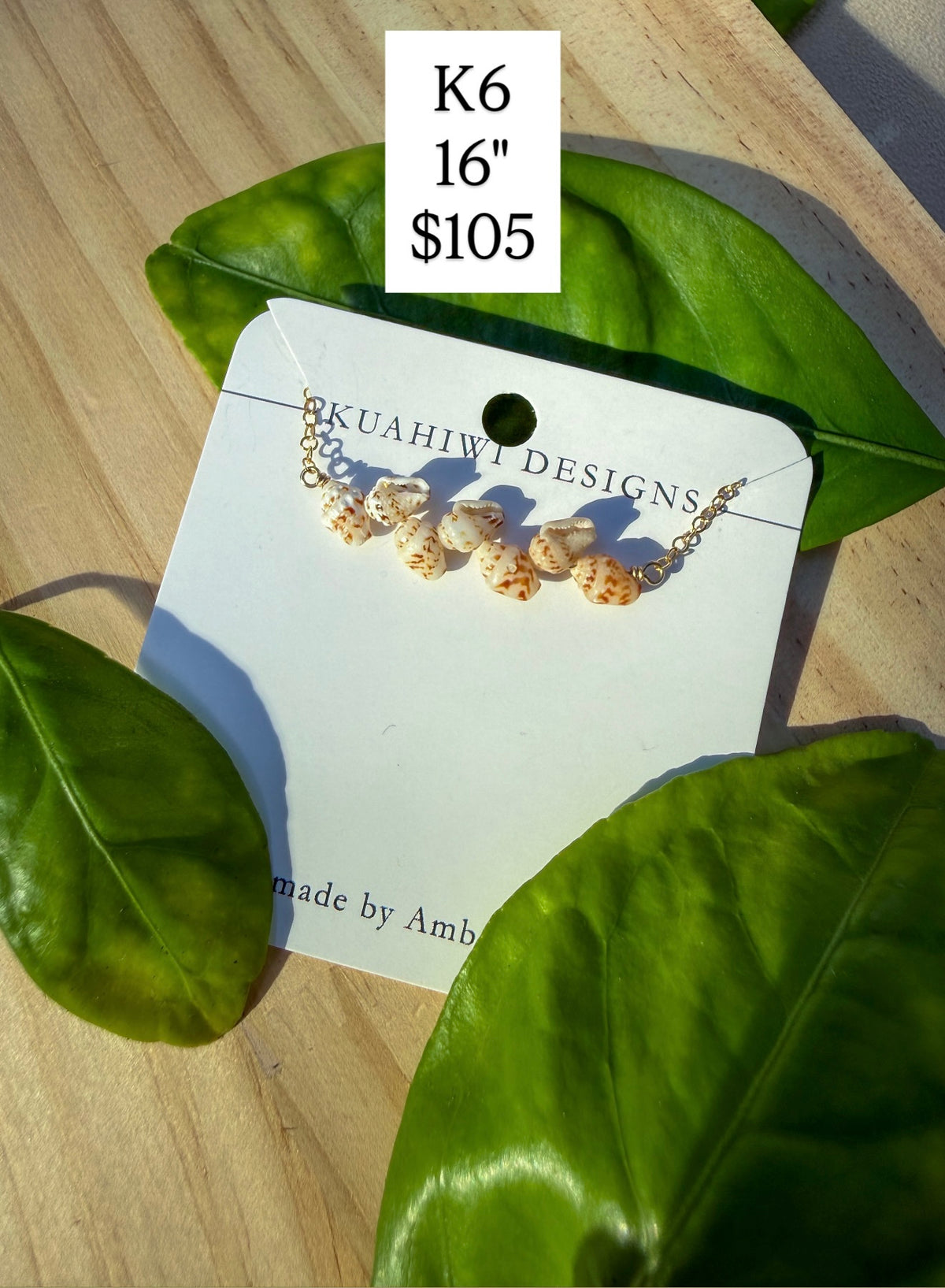 Kauai Momi Shell Necklace