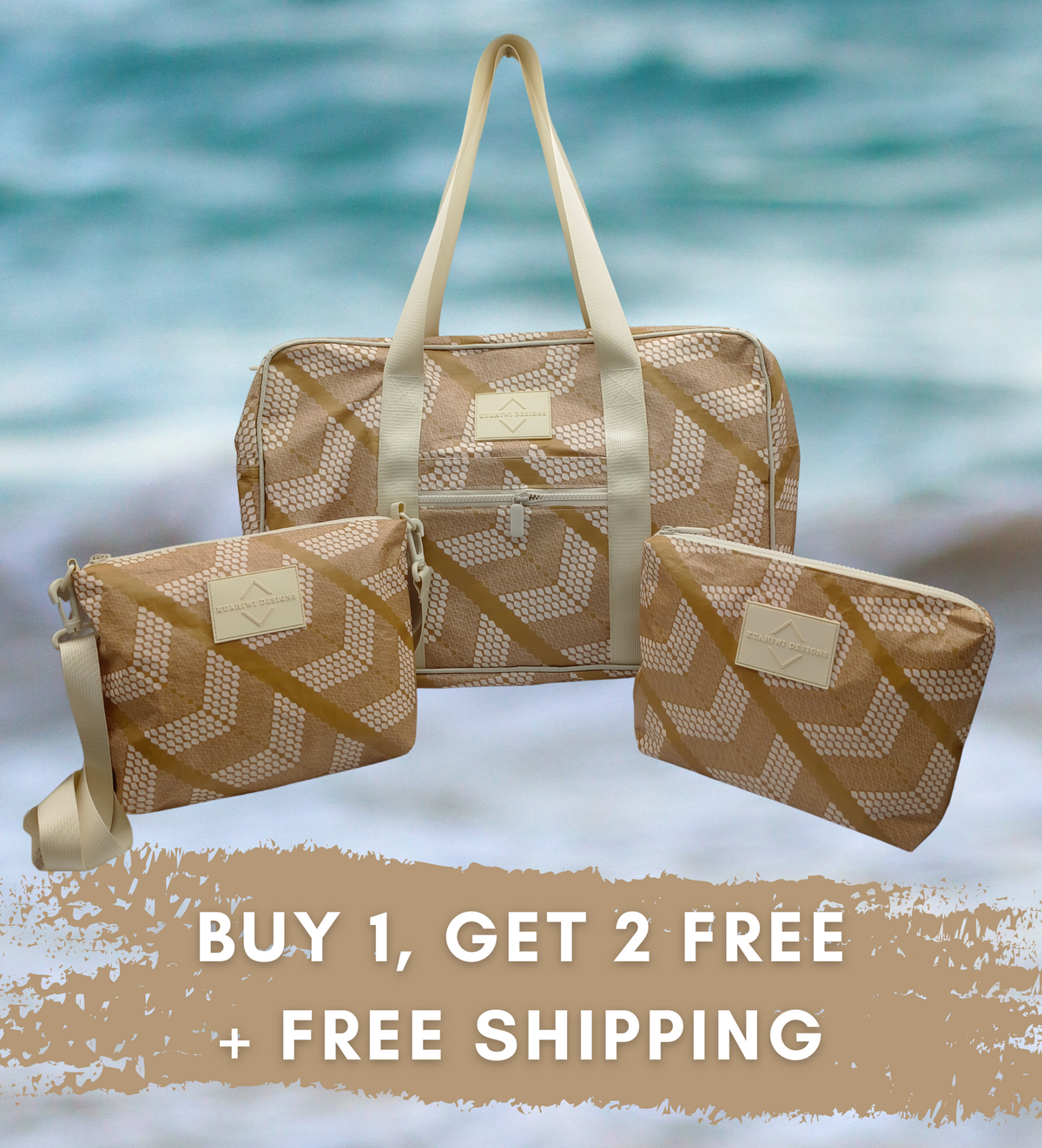 Buy 1 Momi Travel Bag, Get Matching Sling Bag & Pouch FREE
